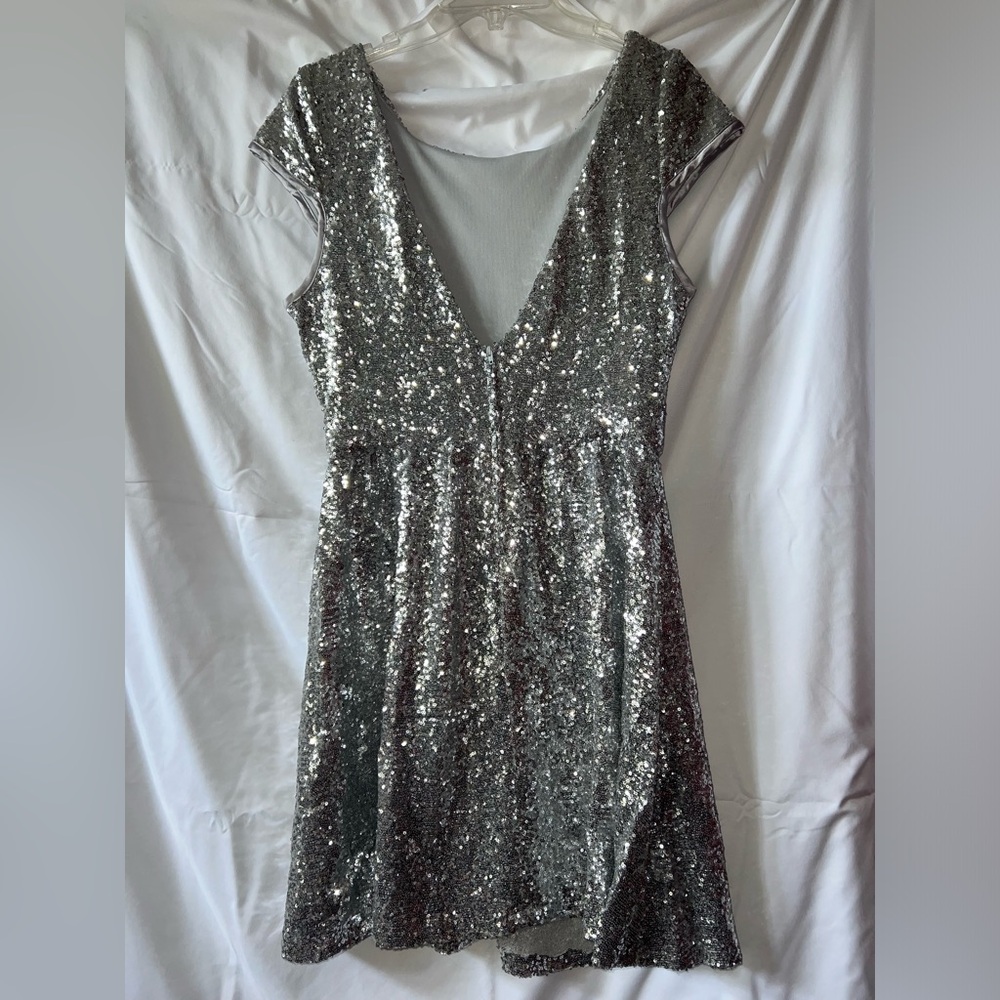 Silver Sequin dress